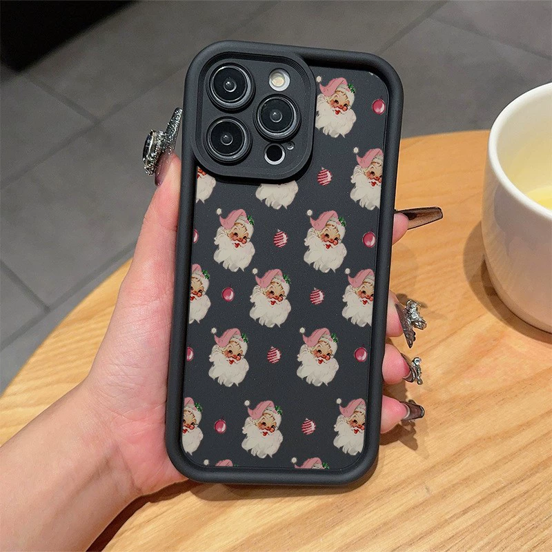 Чехол для iPhone (совместим с моделями iPhone 17/16/15/14), для пожилых, iPhone 14 Pro, iPhone 13, защита от падений, праздничная/рождественская тематика