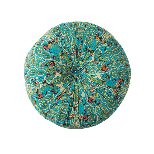 Amazon cotton and linen fabric floor cushion futon tatami mat large round cushion thickened square chair cushion