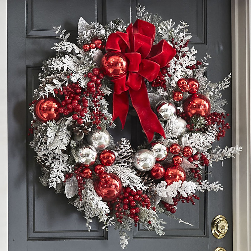 クリスマスガーランド装飾品人工模擬緑植物籐フロントドア花輪吊り下げノックフォード松葉逆さガーランド|undefined