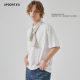 APO Men's | Summer New Short-sleeved Men's T-shirt High-end Sense Loose Casual Joker Solid Color Crewneck Inner Jacket