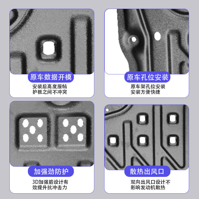 Suitable for Leopard Titanium 7 Chassis Guard Plate, Engine Lower Guard Plate, Original Battery Motor Protection Plate, Original Car Special