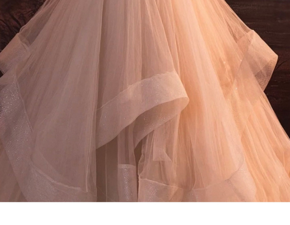 Abito da sera rosa donna lusso stile francese per matrimonio_voghion.com