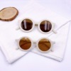 Children's retro glasses, cute sunglasses, sun protection cream, new collection, 1-8 years, UF-protection