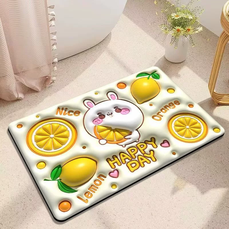 Expansion Floret 3D трехмерный напольный коврик диатомовый грязевой коврик для ванной комнаты Кухонная дверь Впитывающий Коврик нескользящий коврик для ног бытовой