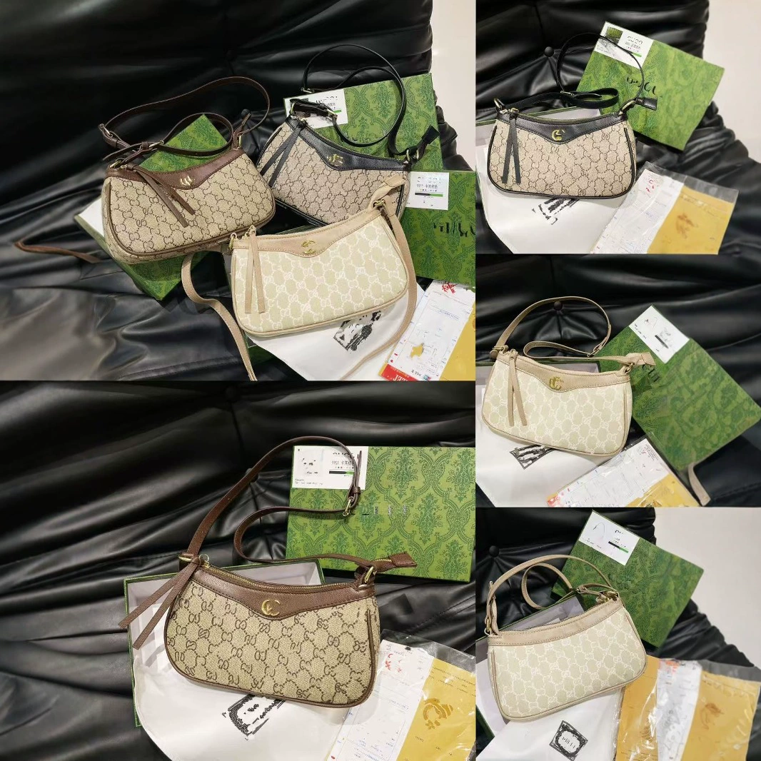 Новый классический G-дом принт подмышки сумка пресбарианская кожа леди на одно плечо наклонная сумка сумка воловья кожа дикий с логотипом