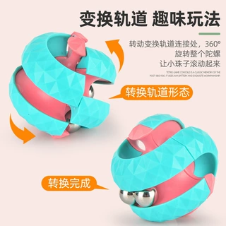 亚马逊跨境热卖钻石纹滚珠轨道球解压玩具指尖陀螺厂家专供
