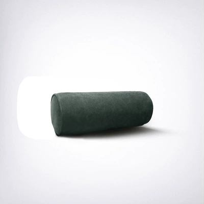 Alcantara Suede Leather Seat: Headrest - alcantara-cylindrical-scientific-neck-pillow-non-porous-model-9073-dark-green