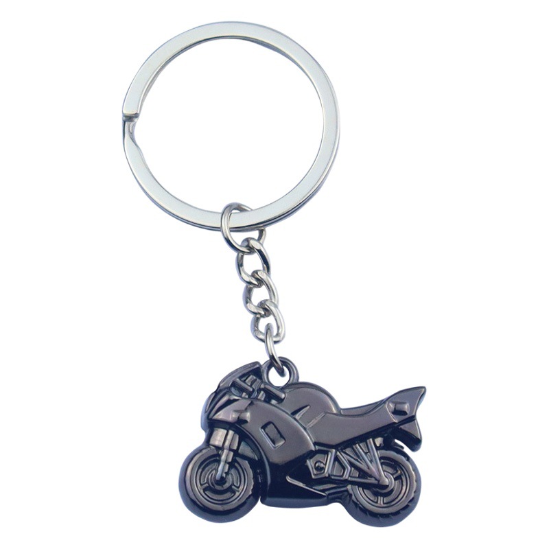 Metal Motorcycle Keychain Pendant Helmet Three-Dimensional Motorcycle Keychain Creative Motorcycle Keychain Backpack Pendant