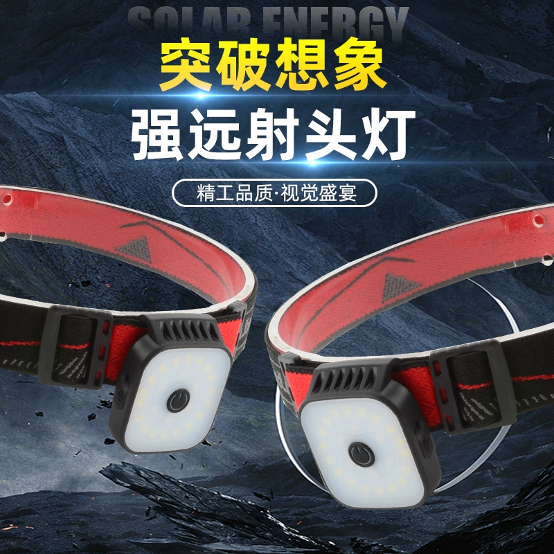 Фары для бега на открытом воздухе ночной бег перезаряжаемый мини-портативный прищепка свет фонарик новый трансграничный