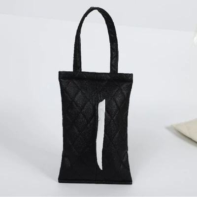 Car tissue box/set – Goddess Car Decoration Supplies - black-rhombus-hanging-smoke