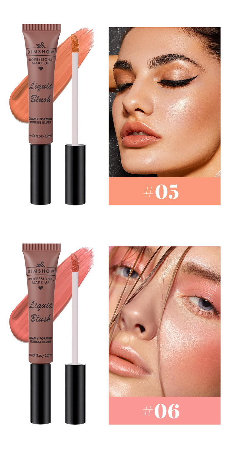 Cross-border ti Brightening Liquid Blush Matte, natural and three-dimensional, complexion enhancement, contouring, nude makeup blush undefined