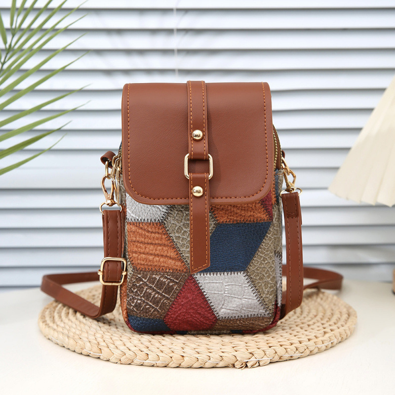 2025 nuevo bolso de hombro multi-compartimiento con cremallera, bolso de moda vertical exquisito, bolso casual de cuero suave