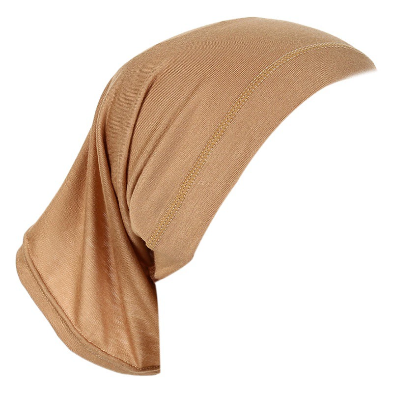 Модальный однотонный малайзийский тюрбан-подшапочка из мерсеризованного хлопка, женский арабский платок, маленькая шапочка в этническом стиле