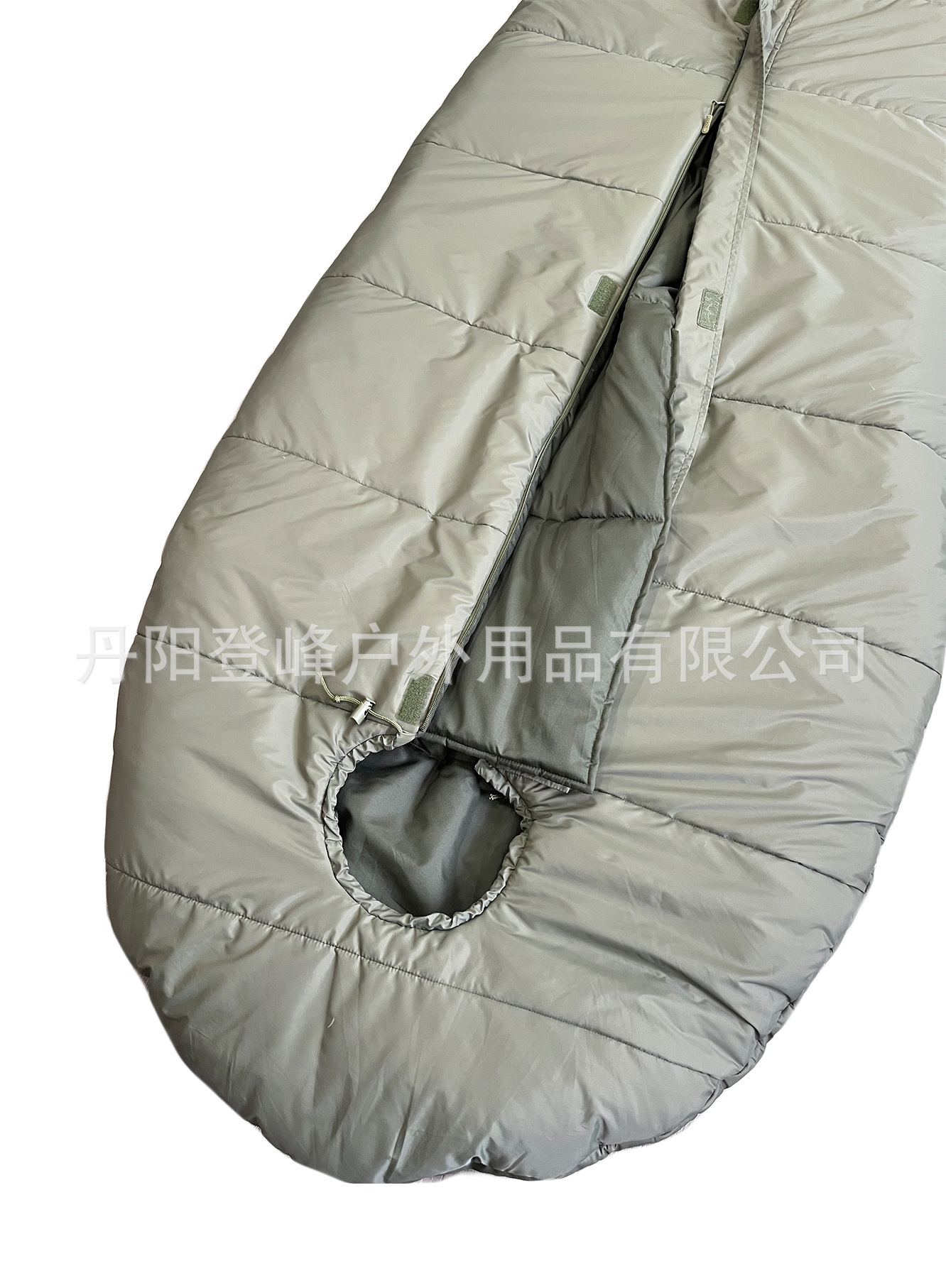 浅绿防水防撕裂木乃伊款高端睡袋