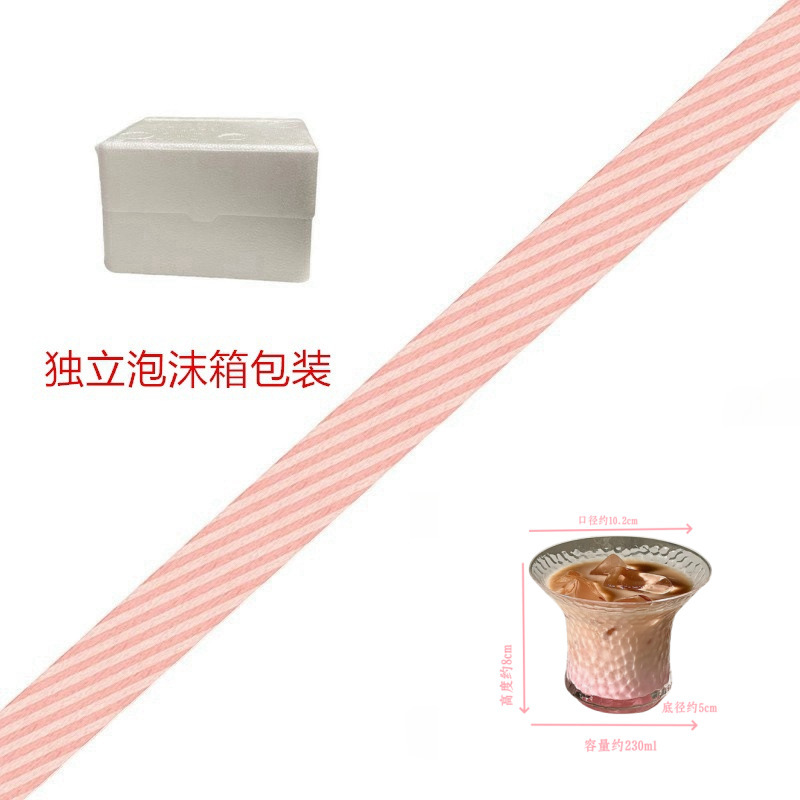 Taza de café americana transparente y delgada, taza de agua de vidrio invertido, taza de café latte, taza de jugo de alto valor de cara