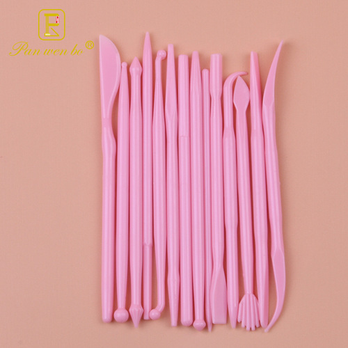 Panwenbo 14 ultra-light carving knives pottery tools 28-head plastic soft clay set clay tools wholesale