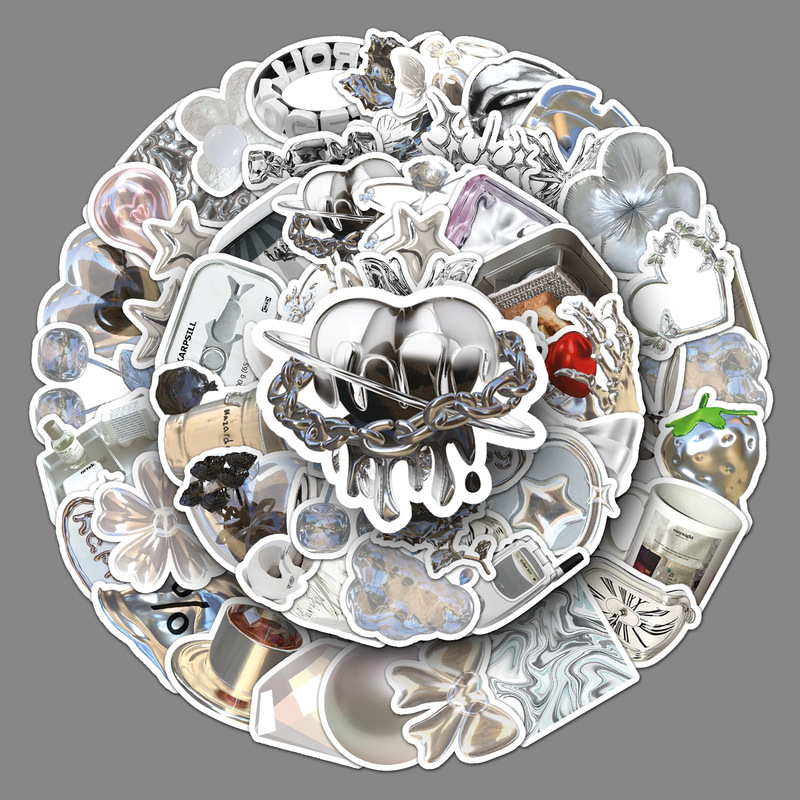 50 silver ins style graffiti personality small fresh goo card hand account wholesale DIY mobile phone luggage stickers waterproof 50 silver ins style graffiti personality small fresh goo card hand account wholesale DIY mobile phone luggage stickers waterproof