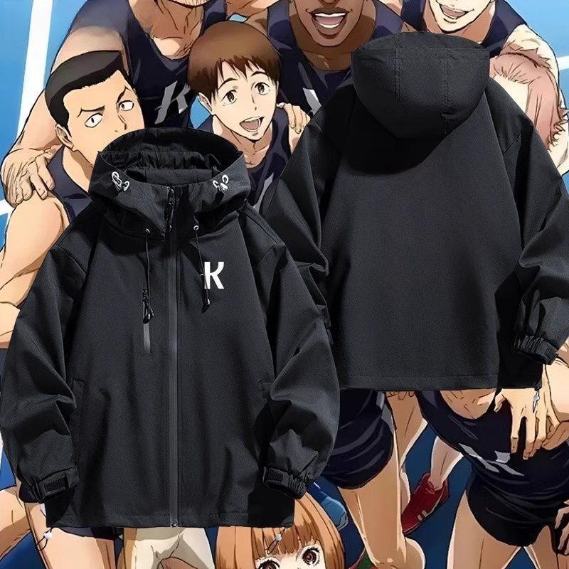 Strong Wind Blows, K-style men's and women's Prince hooded jacket, Kasumi Kashiwazaki windbreaker, spring and autumn casual coat
