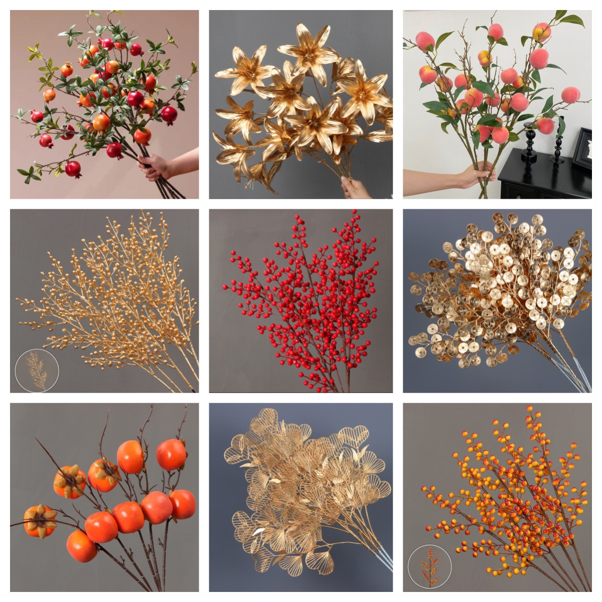 2027 New Year's Eve fake flowers