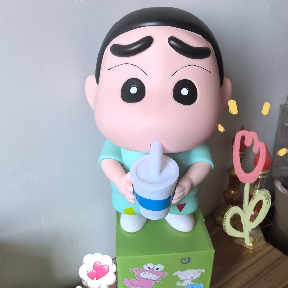 Nuevo té de leche pequeño nuevo lápiz pequeño nuevo adornos grandes lámparas de noche lámparas de color caja de regalo sala de estar