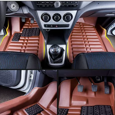Box Mats | Universal Foot Pad - brown-baojun-730-whole-car-rear-2-brackets