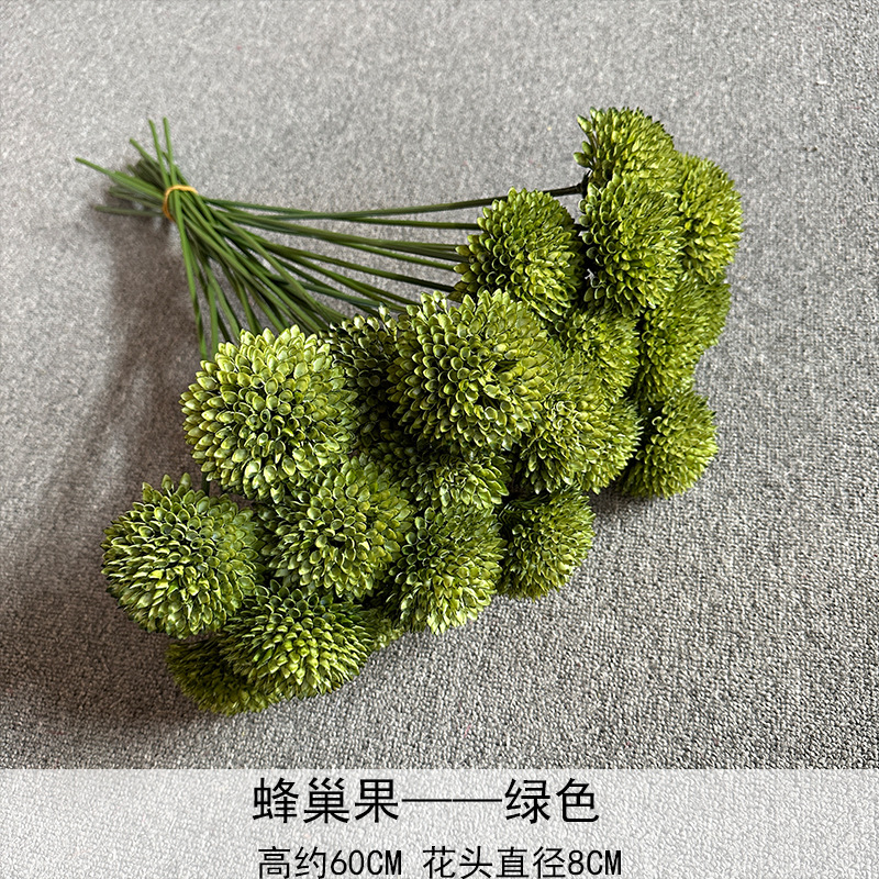 Panal de frutas flor artificial Camino de plomo techo fondo de la boda decoración del hotel arreglo floral fila decoración del hogar flor artificial