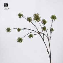 工厂直销 喜树果森系仿真花假花 婚庆家居展厅绿植背景墙插花配材