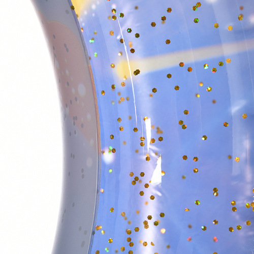 Creative meteoric sparkling swim ring wholesale, Instagram-style, popular thick inflatable life jacket, children's swimming equipment