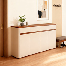 实木鞋柜家用门口收纳入户玄关柜大容量一体欧式多层简易进门鞋架