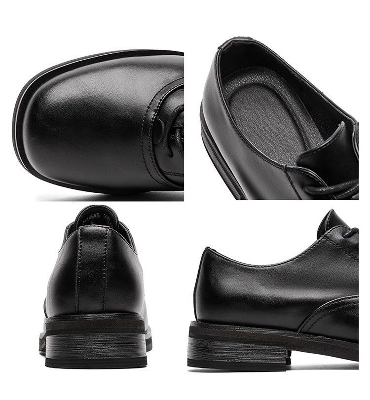 ShoeVault Square Derby Scarpe in pelle Vendita calda Commercio estero di alta qualità Uomo e donna Business formale Alluce alzato Matrimonio_voghion.com