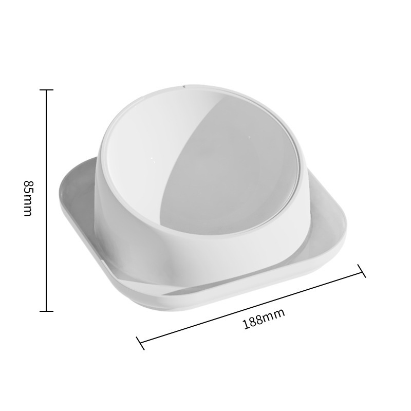 Cuenco de gato tazón oblicuo tazón de comida para perros tazón de arroz antidetonante tazón de perro tazón de arroz para perros tazón de agua tazón de perro tazón de agua doble tazón de agua potable integrado