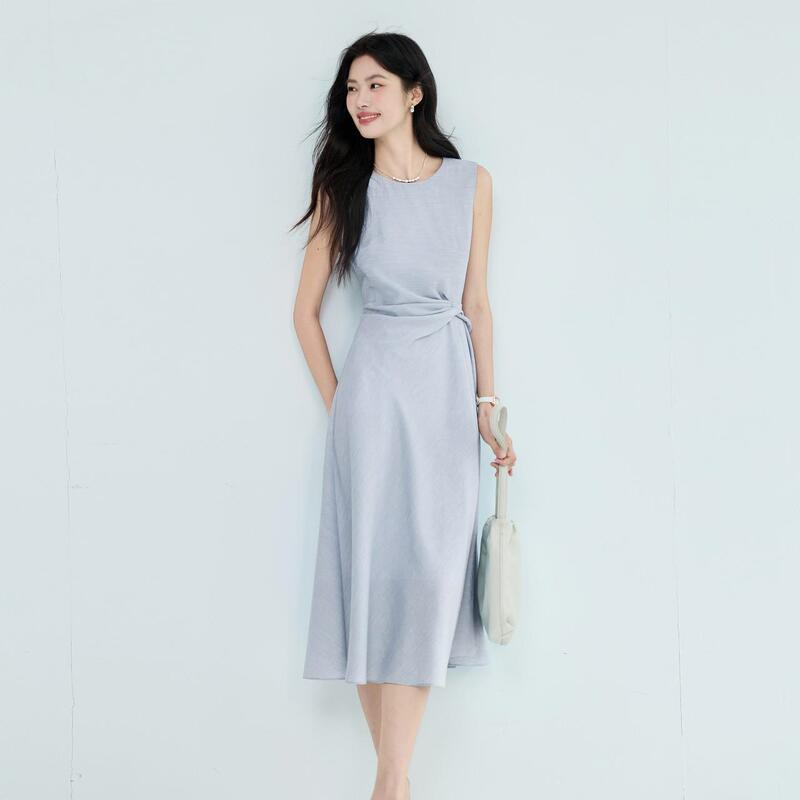 Unique and Beautiful Waist-Cinching French-Style Dress, Vest Dress, 2025 Summer Outfit Supermodel Dress