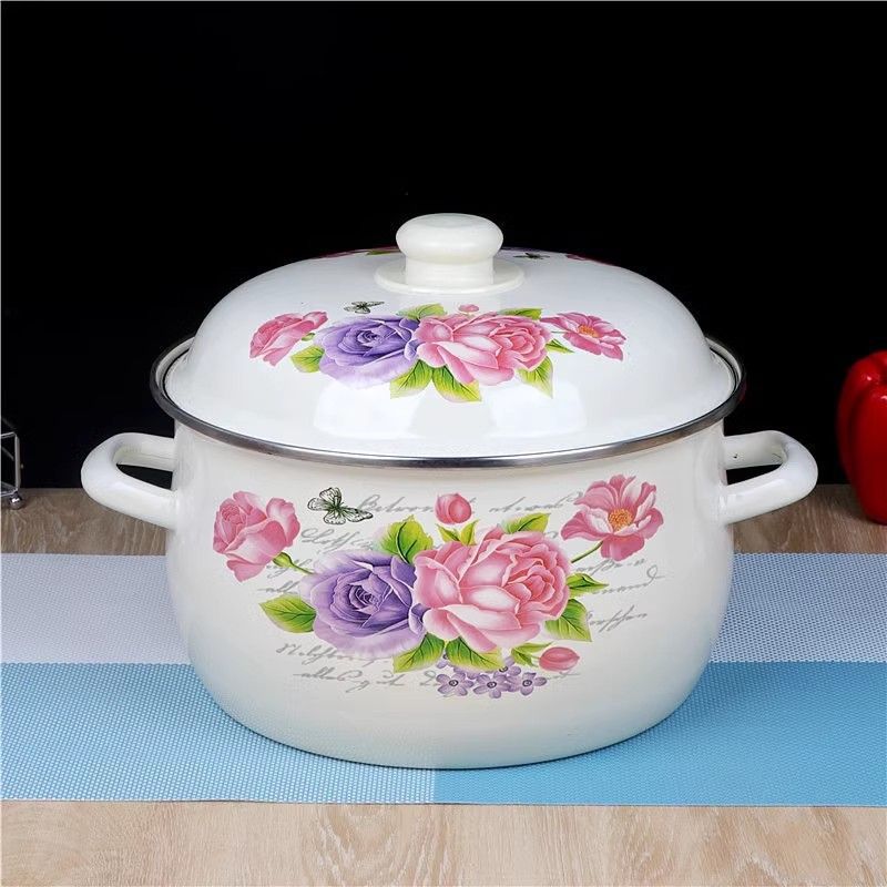 espesamiento de tres piezas de conjunto de cocina de dos orejas de cocina de cocción de cocina