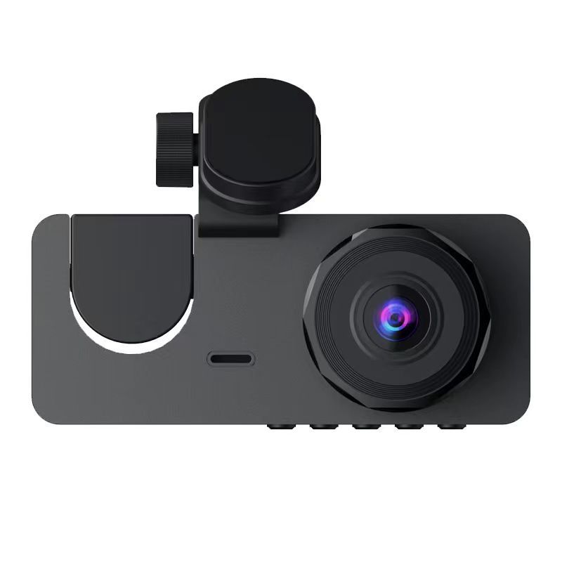 Y15 New 3-Lens Driving Recorder Hd 1080P Simultaneously Records in Front of the Car, Inside the Car and Behind the Car in Multiple Languages ​​W