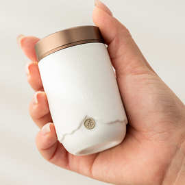 便携精致小号茶叶罐陶瓷密封罐迷你随身旅行茶具配件定制茶叶礼盒