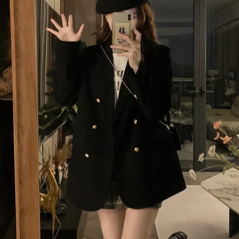 Retro Maillard Style Suit Corduroy Jacket for Women 2025 Autumn and Winter Thickeneded and Cotton Loose High-End Suit