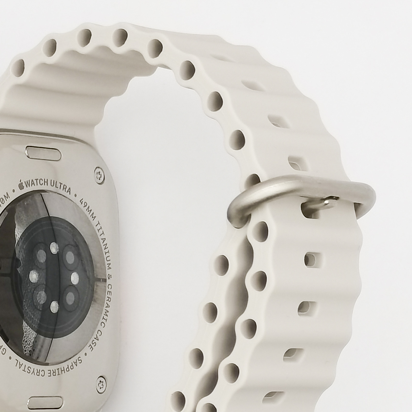 Adecuado para Apple reloj ultra 8 generación Correa Marina nuevo 49mm correa de reloj de silicona doble anillo