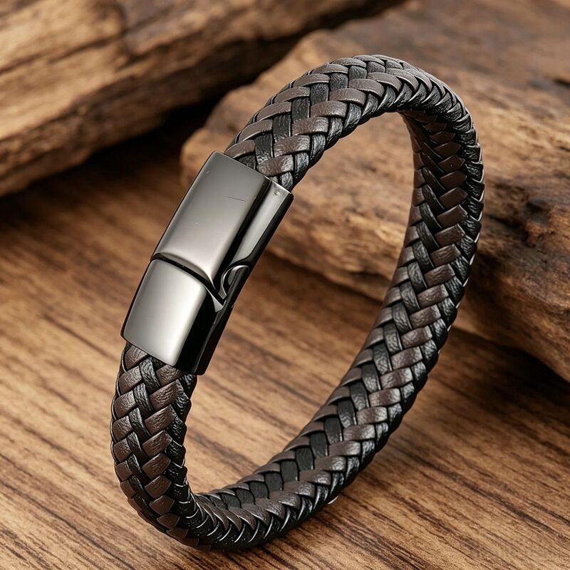 European and American Cross-Border New Hot-Selling Retro Leather Bracelet Simple Magnetic Clasp Bracelet European and American Cross-Border New Hot-Selling Retro Leather Bracelet Simple Magnetic Clasp Bracelet