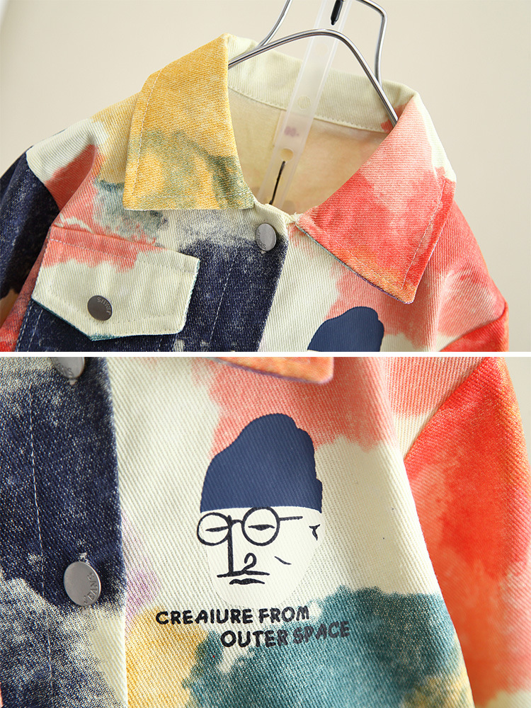 4158 Traje de camisa de otoño para niños 2025 Nuevo estilo Chaqueta para niños de dos piezas Niño bebé Primavera y otoño
