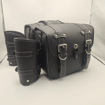 Motorcycle Side Bags Jinjila 300 Side Box Bags Flash 300 Riding Bags Suitable for Niu Yade Electric Bikes Side Hanging Bags (Motorcycle Safety Supplies) - black-1-pair-large-321325cm