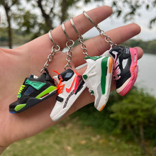 欧美跨境AJ2-13代系列单只钥匙扣手工鞋带立体3D空心AJ鞋模摆件