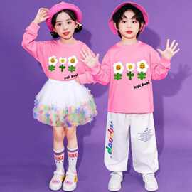 元旦出服儿童幼儿园合唱多巴胺服装小学生啦啦队运动会表演服秋款