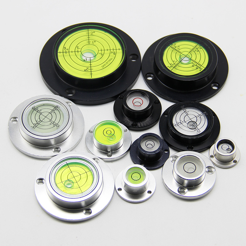 金属法兰水平仪牛眼式水平气泡便携水准泡水平珠水准仪