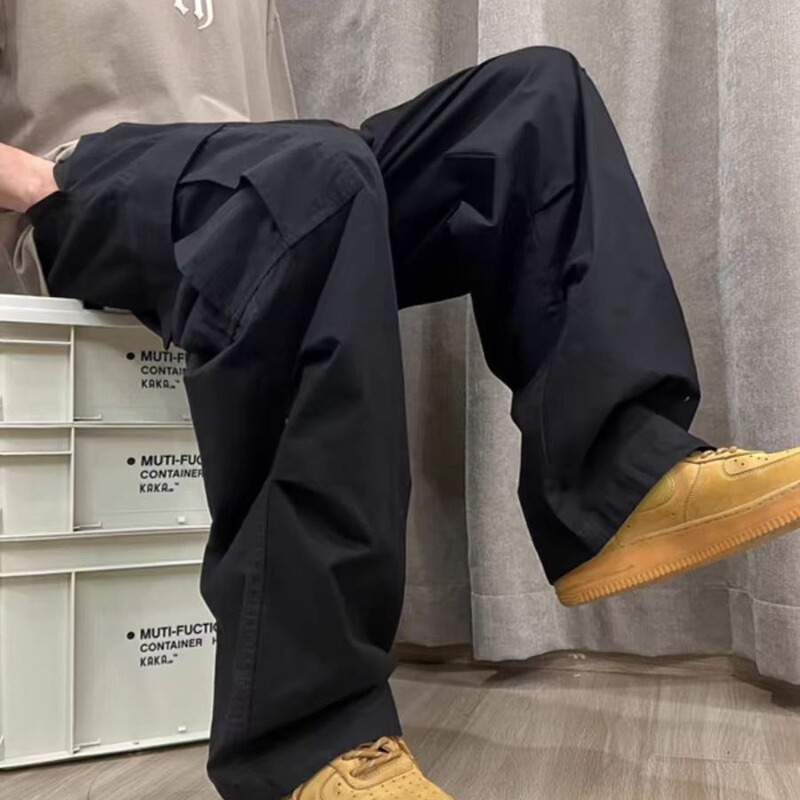 Parachute Soldier Men's Summer Thin Pants Straight Japanese Style Caught Pants Fashion Brand American-style hiphop High Street Casual Pants