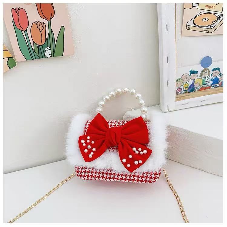 2024 niños Año Nuevo bolso de Año Nuevo niñas bolso de Año Nuevo rojo princesa Aisha bolso de mano de horno oblicuo mochila de niñas