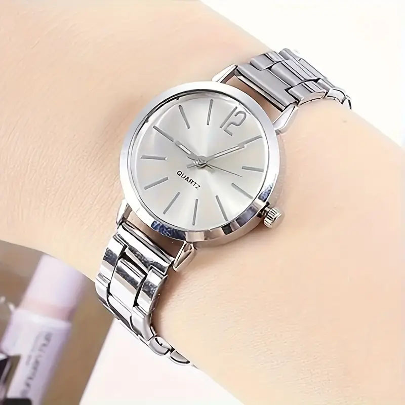 Niş hafif lüks kadın moda izle öğrenci partisi basit moda kadın kuvars saat mizaç çelik bant kızlar için izle