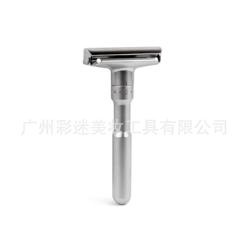 Manufacturer's Aluminum Alloy Butterfly Twist-Open Double-Sided Safety Razor for Men, Traditional Manual Razor, Customizable Logo Manufacturer's Aluminum Alloy Butterfly Twist-Open Double-Sided Safety Razor for Men, Traditional Manual Razor, Customizable Logo