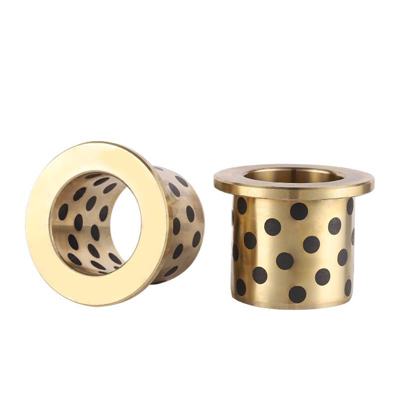 JFB内径18 20MM翻边石墨铜套带肩MPFZ无油衬套挡边自润滑轴承导套