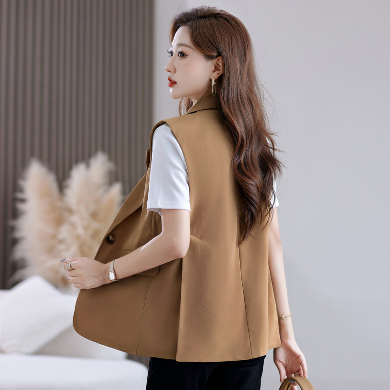 Suit Vest Jacket for Women Spring and Autumn 2025 New Fashion Stylish Autumn Sleeveless Outerwear Vest Casual Professional Suit Vest Jacket for Women Spring and Autumn 2025 New Fashion Stylish Autumn Sleeveless Outerwear Vest Casual Professional