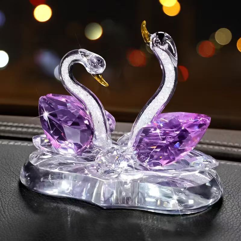 Car Dashboard Decoration Perfume, Creative and Unique, Popular on Tiktok, Goddess Style Crystal Swan